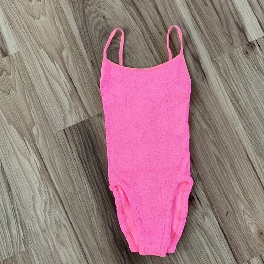 NWT Hunza G Pamela one piece in hot pink one size - Picture 7 of 8